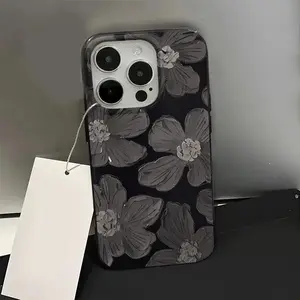 Floral Pattern Phone Case, Anti-drop Cellphone Protective Case, Total Protective Shockproof Mobile Phone Cover for iPhone 11 12 13 14 15 Pro Max