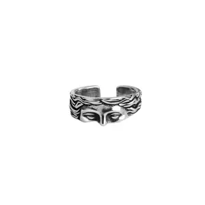Silver Half Face Ring Venus Ring Couple Ring PartySupplies Daily Wear Opening Adjustable Waterproof