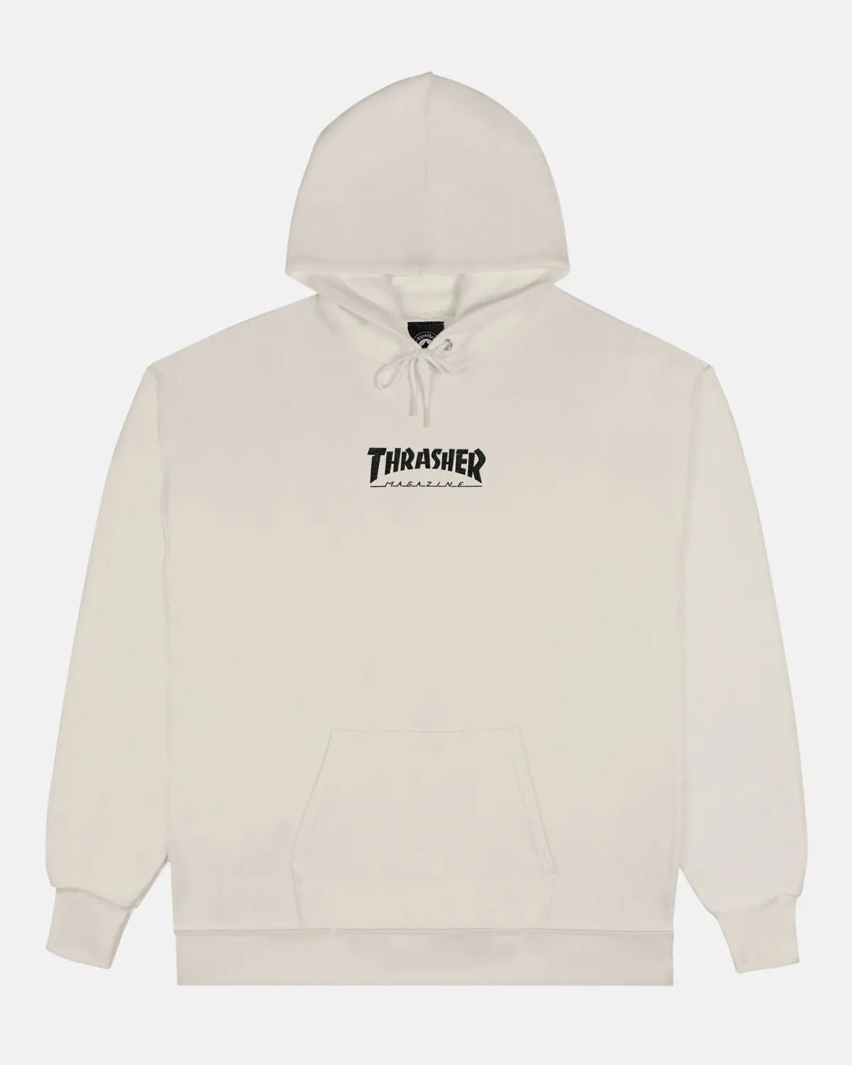 HEAVYWEIGHT EMBROIDERED MAG LOGO HOODIE - BONE