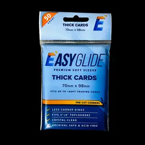 Easy Glide Soft Sleeves for Thick Trading Cards Easy Glide Soft Sleeves for Thick Trading Cards