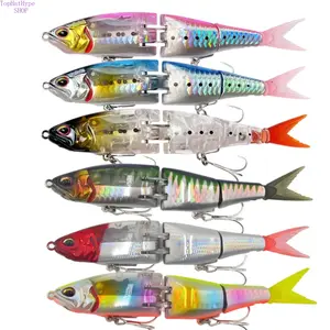21g Floating Multi-Jointed Minnow Fishing Lures, Built-in Flash Reflector, Realistic Sinking Swimbait, Durable Treble Hooks, Long-Casting Hard Bait, Fishing Equipment for Freshwater, Saltwater Bass, Pike