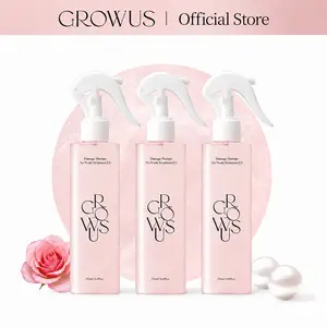 [2+1] GROWUS Hair Perfume Damage Therapy Leave-in Treatment EX Due Rose 8.45 fl oz (250ml) Spray for Severely Damaged Hair with Pearl Extract & Seaweed Complex for Shiny Healthy Hair