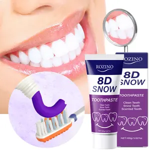 100g 8D Snow Crystal toothpaste, cleans teeth, whitens and removes stains, leaves a lasting fragrance, freshens breath, protects gum health, a new experience in oral care