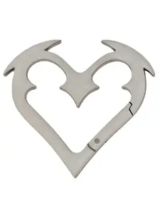 Angel Heart Buckle Metal Keychain, Closed Spring Clip, Bag Accessory, Birthday Gift, Fashionable Charm, Perfect for Bags & Accessories