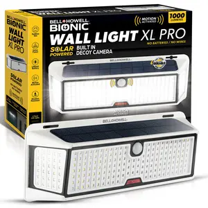 Bionic Wall Light XL Pro – Outdoor Solar Powered LED Light with Motion Sensor, 1000 Lumens