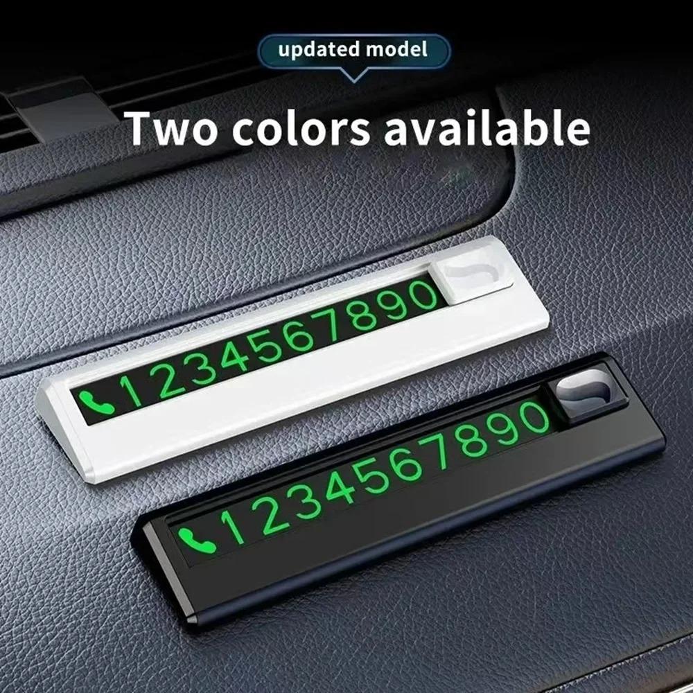 1pc Beautiful and Simple Temporary Parking Number Plate,with 5 Sets of Numbers, Economical and Practical 1pc Beautiful and Simp