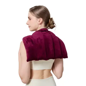 Microwave Heating Pad, 17.7x11.8 Inch Reusable Heat Therapy for Pain Relief, Moisture-Infused Design for Muscular Comfort