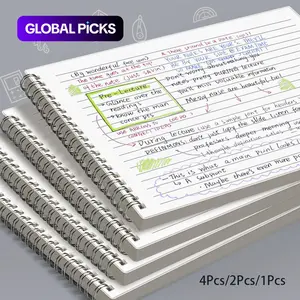 Thick Spiral Notebook, 60 Sheets 8 mm Ruled Cream Paper with Smooth No-Bleed Writing, Firm Binding, Spiral Bound Notepad, Spiral Notebook Journal, Ideal for Students and Office Use Stationery, Stationery Office Supplies #GLOBAL PICKS