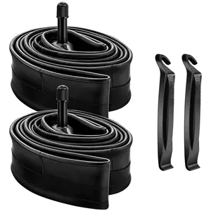2 Pack 26 Inch Bike Inner Tubes 26 x 1.75/1.95/2.10/2.125 Mountain Bicycle Replacement Buyle Inner Tube with AV32mm Schrader Valve for 26‘’ Mountain Cruiser and City Bikes Bike Accessories