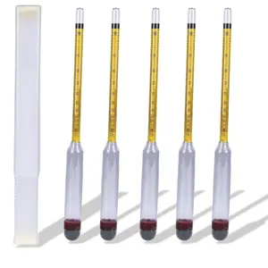 5 count Hydrometer  0-200 Proof Tralle - Accurate, Easy-to-Use  Tester for Moonshine Distilling,  Brewing &  | Alcoholmeter for  Skill Levels