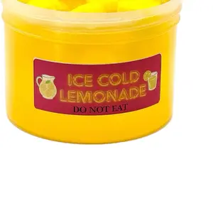 Bubbaboo Ice Cold Lemonade 8oz Clear Jelly Cube Slime