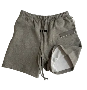 2022 Dark Gray Casual Shorts - Loose Fleece Bottoms, CleanFit Street Style Unisex Daily & Athletic Wear