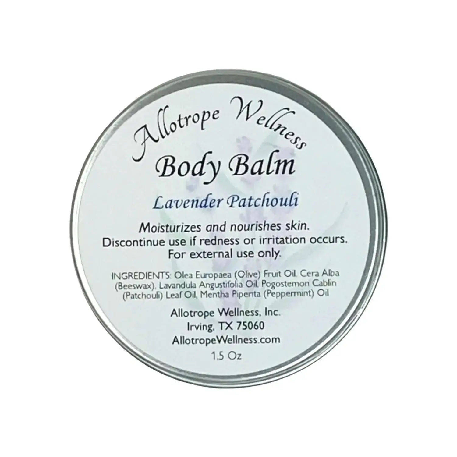 Lavender Patchouli Moisturizing Body Balm - Essential Oil Salve  Moisture and Skin Nourishment