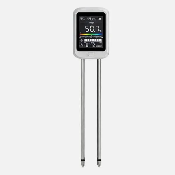 6-in-1 Digital Soil Tester with °F Display - Specialty Garden Tool for Home Use, Testing Soil Moisture, pH, Temperature, Light, Fertility & EC