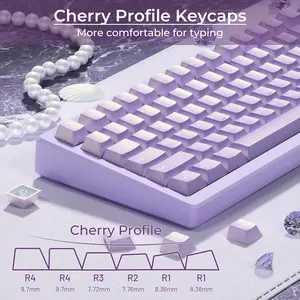 XVX Pearlescent 97-Keys Cherry Profile PBT Keycap Set 97-Keys （only keycap, not include a keyboard）