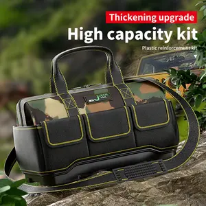 OUDISI Wide-Mouth Tool Bags (14in,17in,19in,21in) - Durable 1680D Oxford Cloth, Multi-Pockets Design, Portable Tool Organizer for Automotive Work, Outdoor Work, Men's Dad Birthday Gift