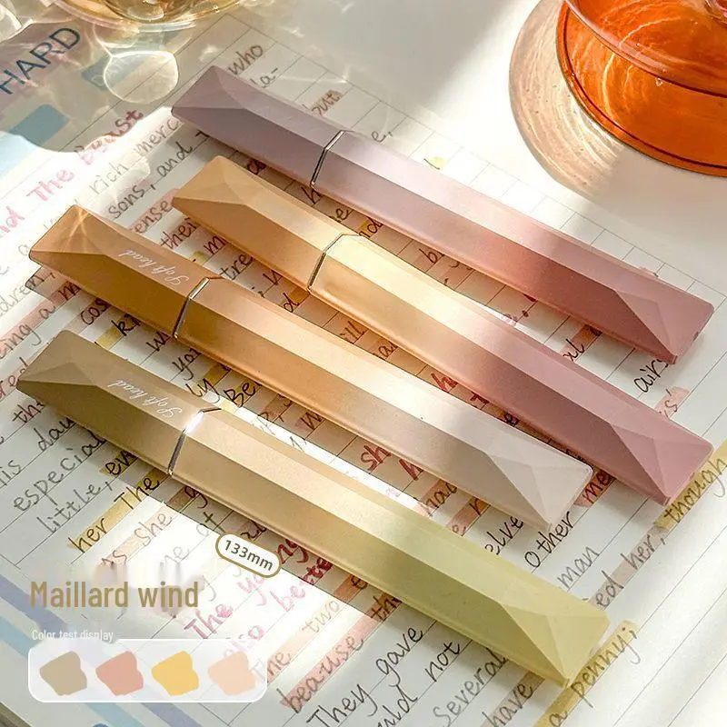 【Gift】4-Pack Dopamine Gradient Design Highlighters, Sea Breeze Mint, Chisel Tip, Quick-Drying, Gradient Look Art Supplies for School & Journaling, Classroom Supplies, Broad