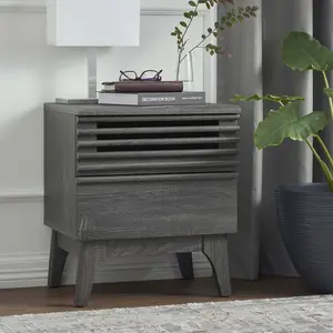 Modway Render Nightstand in Charcoal
