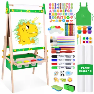 Joyooss Kids Easel Wooden Double-Sided with Paper Roll Joyooss 134 GREEN