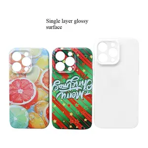 Glossy Sublimation Blanks Phone Case Compatible with iPhone 17 16 15 14 13 12 11 Pro Pro Max Plus Air, Hard & Soft Custom Sublimation Coated Blank Phone Cover for DIY Printing