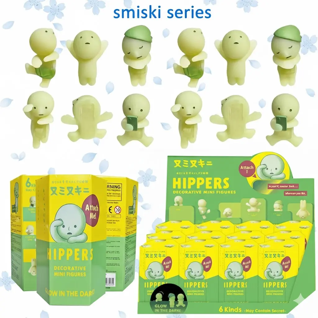 [ Real Photo ] Smiski Hippers  All Series in various limited editions, super hot hipper - Decorate your computer, desktop