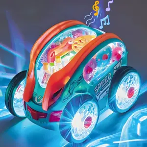 Light Up Sensory Car, Remote control car spins 360° with LED lights, flips, grooves to carols, dodges obstacles effortlessly, Ideal Xmas gift for 1-4-year-olds, create unforgettable memories, best gift-giver, Christmas Magic on Wheels