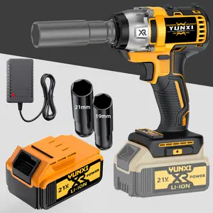 YUNXI 350N 21V Cordless Impact Wrench & Drill Kit with Battery  (1 or 2 batteries optional)Charger Complete Drill Bit & Sleeve Accessories for Car Repair Heavy DIY  Gift for Father's Day brushless  drill  (see purchase details) Power Tools