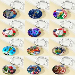 2026 Us Mexico Canada World Cup Keychain Souvenir Gift, Golden Ball Award Keyring Memorial Football Keychain, Collectible Memorabilia, Keychain Pendant