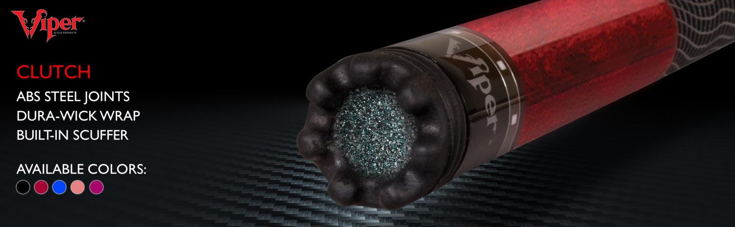 Viper Clutch Black Billiard/Pool Cue Stick
