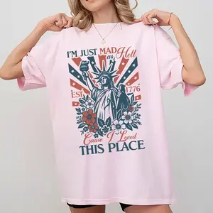 I'm Just Mad As Patriotic Shirt, Vintage I loved This Place T-shirt, 4th of July Shirt, 250th Anniversary Tee, Shirt for Independent Day