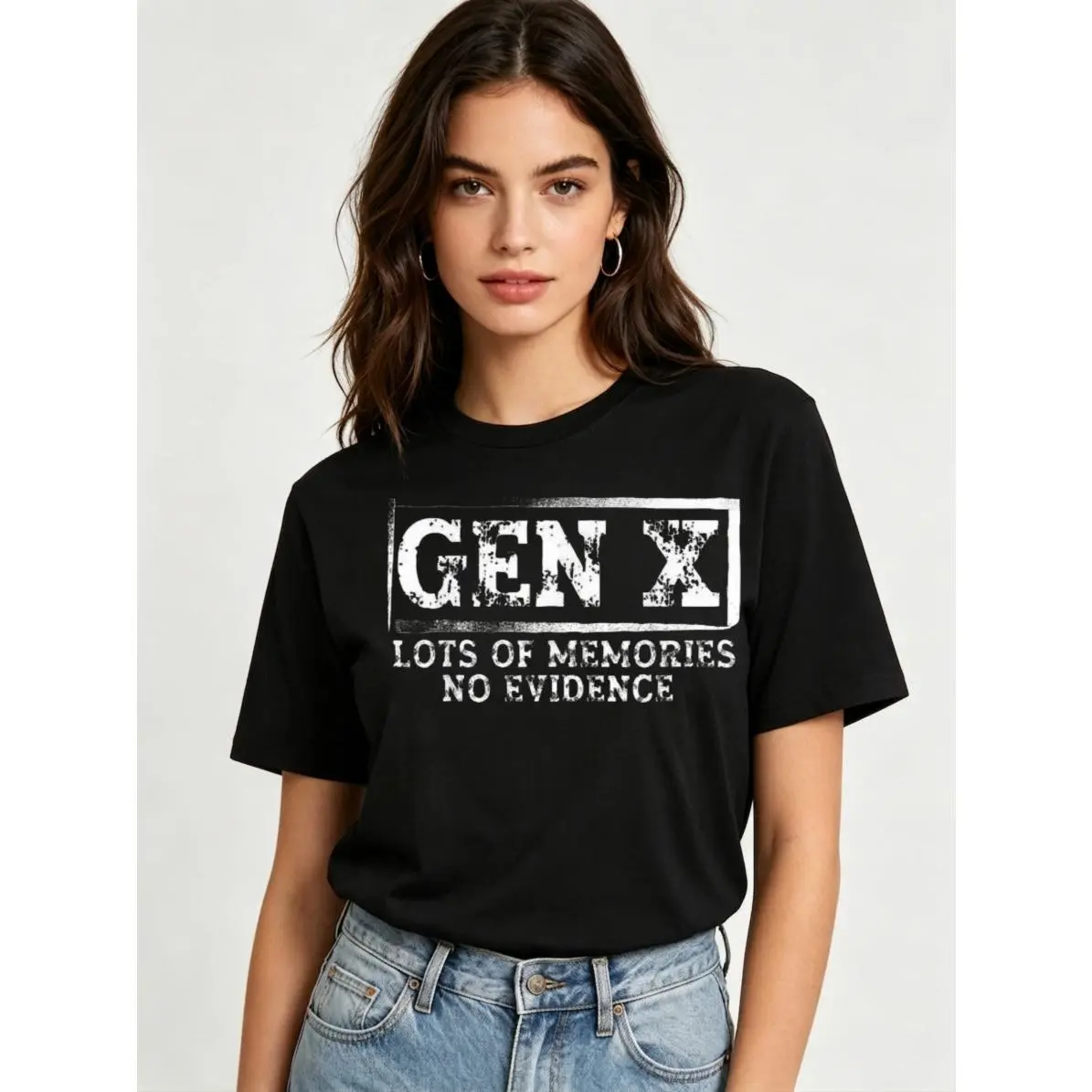 Women Men T-sirt Gen X Lots Of Memories No Evidence Tee Cotton Clothing Streetwear