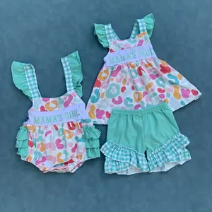 Mamas girl cheetah print summer clothes