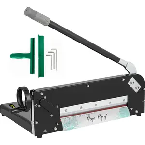 【Spotlight Day】VEVOR Paper Cutter 12Inch A4 Commercial Heavy Duty Paper Cutter 300 Sheets 45HRC Hardness Stack Cutter Metal Base Desktop Stack Cutter for Home Office (A4)