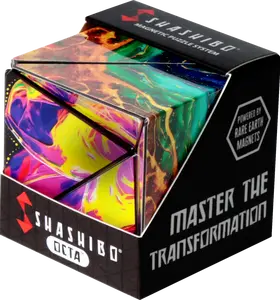 Shashibo OCTA - Magnetic Cube Puzzle with 28 Strong Magnets for Creative Play & Travel-Friendly Design Perfect for Geometric Art Durable Multifunction Cube Puzzle Box
