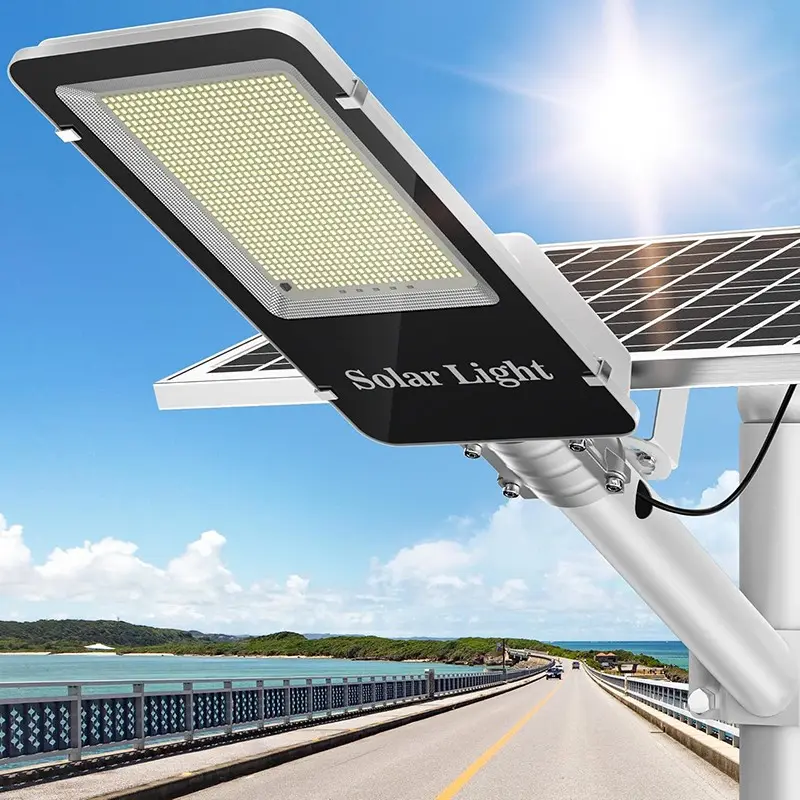 Solar Street Lights Outdoor, Adjustable Outdoor Lighting, High Power Solar Security Flood Lights Parking Lot Lights Commercial Dusk to Dawn,IP65 Waterproof with Remote for Street, Garden, Yard, Garage,Court, Solar Pathway Light