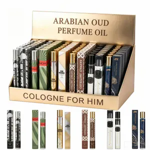 6Pcs Pheromone Perfume Set for Men, Long Lasting Arabic Cologne Gift Box, 1.2 Fl Oz Exotic Oud Musk Fragrance Spray, Seductive Body Spray to Attract Women, Date Night & Clubbing