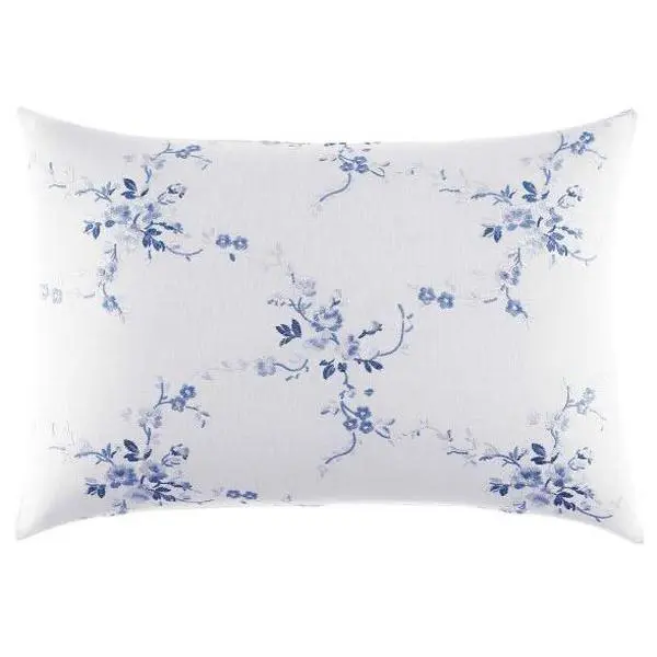 Laura Ashley Ch arlotte China B lue 14" X 20" B reakfast Pillow