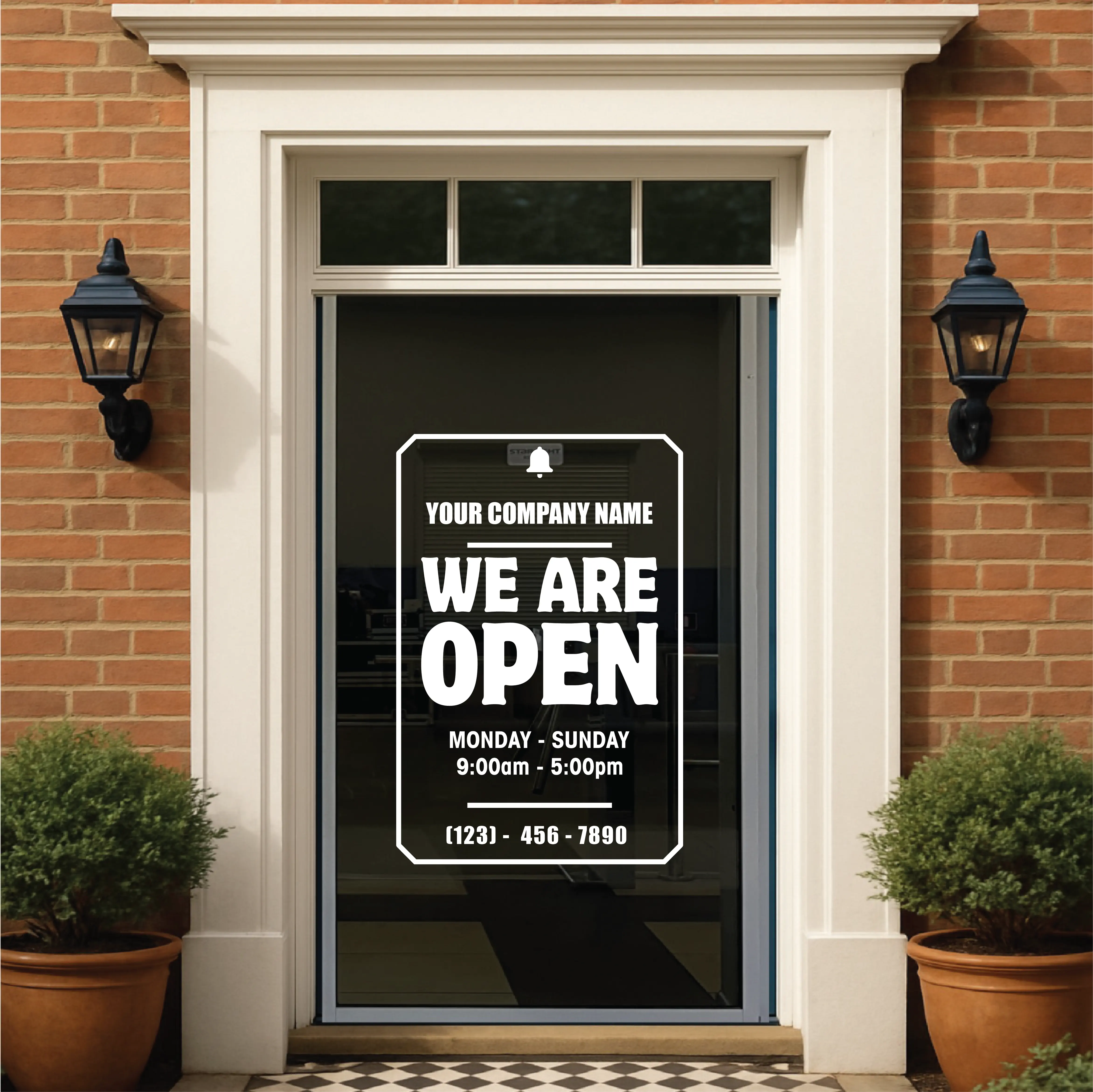 Store Hours Decal, Store Hours Sign, Store Hours Sticker, Hours of Operation Sticker, Hours Decal, Custom Vinyl Decal, Business Hours Decal