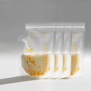 Milk Storage Bag, 30/60/100pcs Leak Proof Milk Storage Bag with Pour Spout, Milk Storage Container for Home Use, Baby Essentials, Plastic Milk Container, Milk Bags, Breastmilk Storage Bags