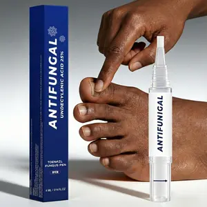 25% Undecylenic Acid Antifungal Pen | Treats Athlete's Foot, Jock Itch & Ringworm | Botanically Enhanced, Precision Twist Application 4mL Toenail Fungus Solution Treatment