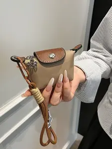 Mini Wallet for Women, Detachable Nylon Wrist Strap Coin Purse, Casual Zipper Purse, Zipper Closure, Decorative Bag, Christmas Gift, Suitable for Young Girls