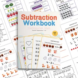 Kindergarten Math Subtraction Workbook for Ages 3+, Basic Addition and Subtraction Practice, Early Learning Educational Book