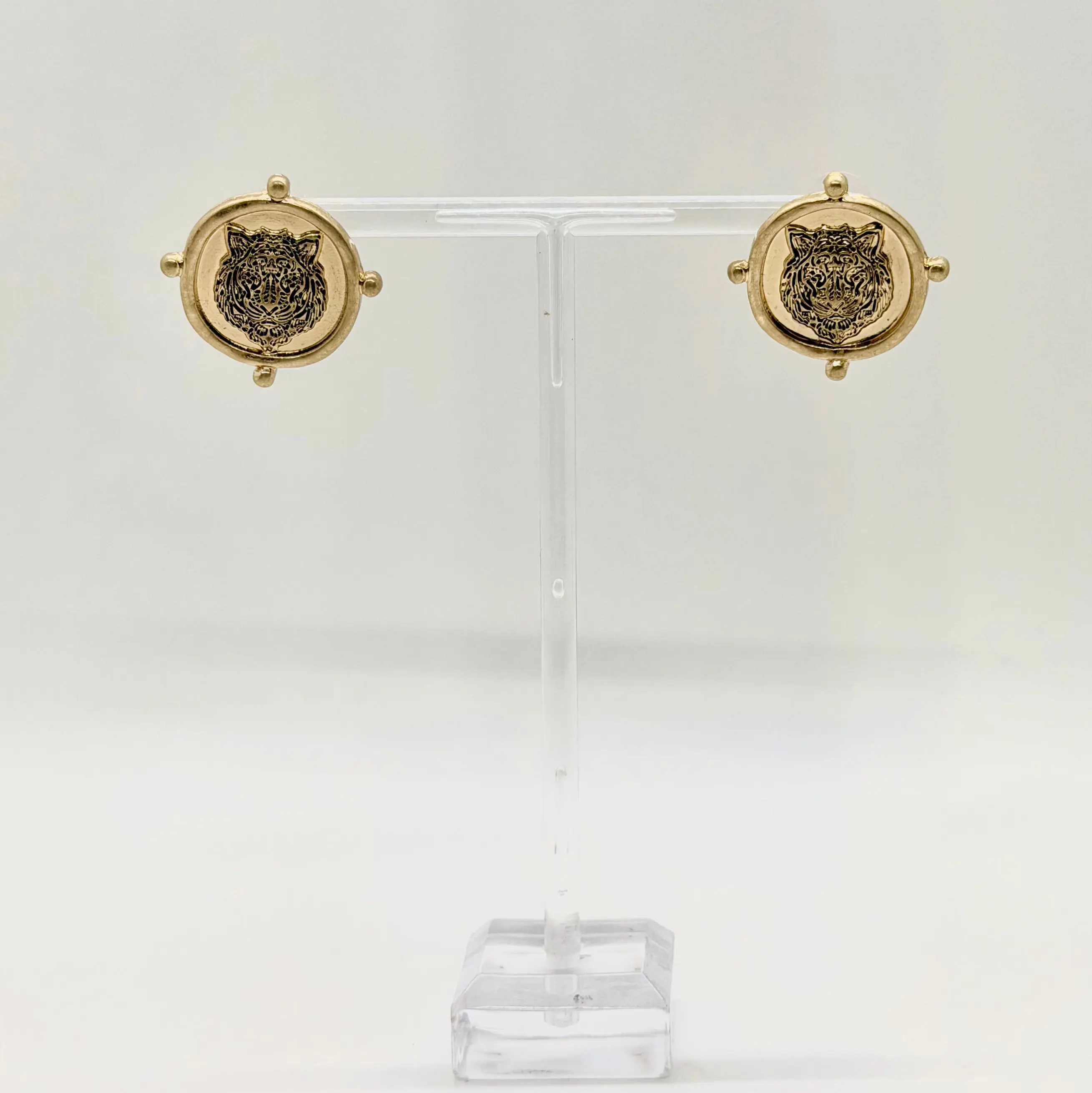 Tiger Coin Studs
