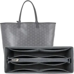 Bag Organizer Insert Compatible with ,Middle Size(12"*5"*6"),Zipper Dividers for Inside Purse