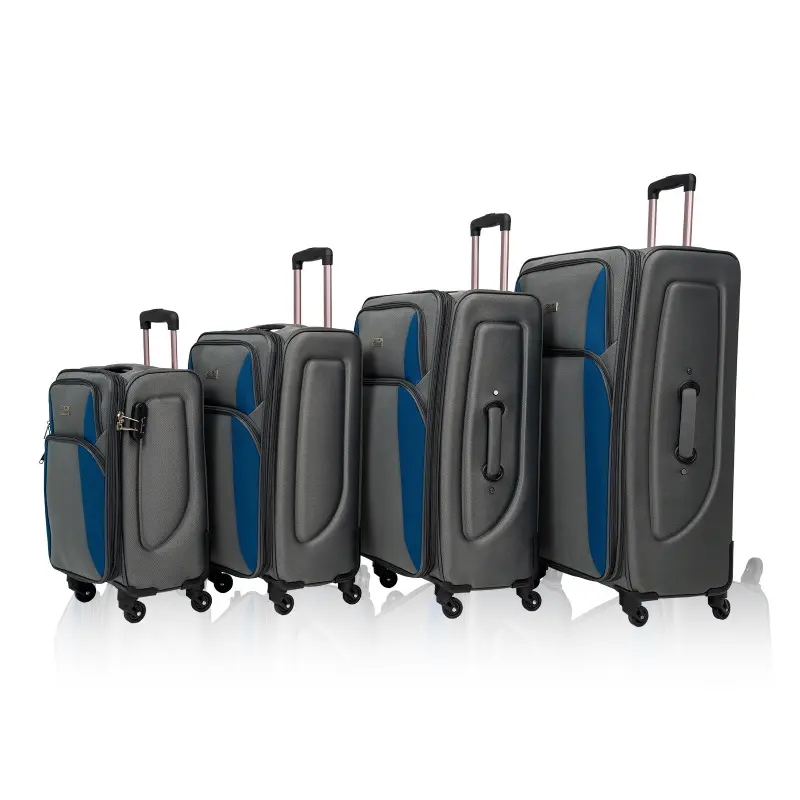 4-Piece Soft-Edged Expandable Luggagesets (20,24,28,32 in) - Lightweight, Durable, Smooth Easy-Push Wheels, Elastic Size, Easy Storage, Travel Lightweight Bag for Family Trips, Bag Organization