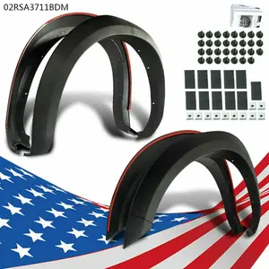 CROSSDESIGN Wheel Fender Flares Fit For 2010-2017 Dodge Ram 2500/3500 Rivet Bolt On