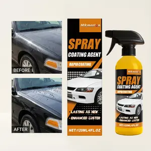 Car Coating Spray, Car Exterior Refinish Maintenance Cleaning Rust Removal Brightening 120ML, Automotive Care Solution
