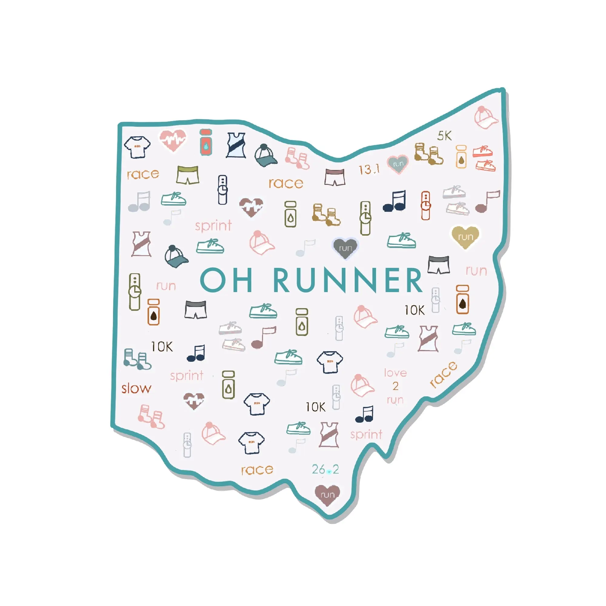 Ohio Runner Sticker