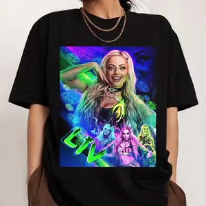 Liv Morgan Wrestling Shirt – Rebel Goth Style Graphic T-Shirt, Trendy Fanwear Gift