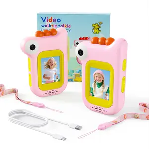 2026 New upgraded version Video Walkie Talkies for Kids, Handheld 2 Pack Box Rechargeable Video Intercom Kids Walkies Talkies, Indoor Outdoor Toys for Family Games, Outside, Camping, Hiking for Boys Girls Ages 3-12